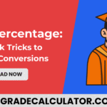 Graduation tips for percentage conversions.